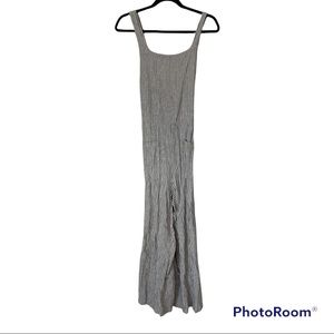 Free people blue and white jumpsuit